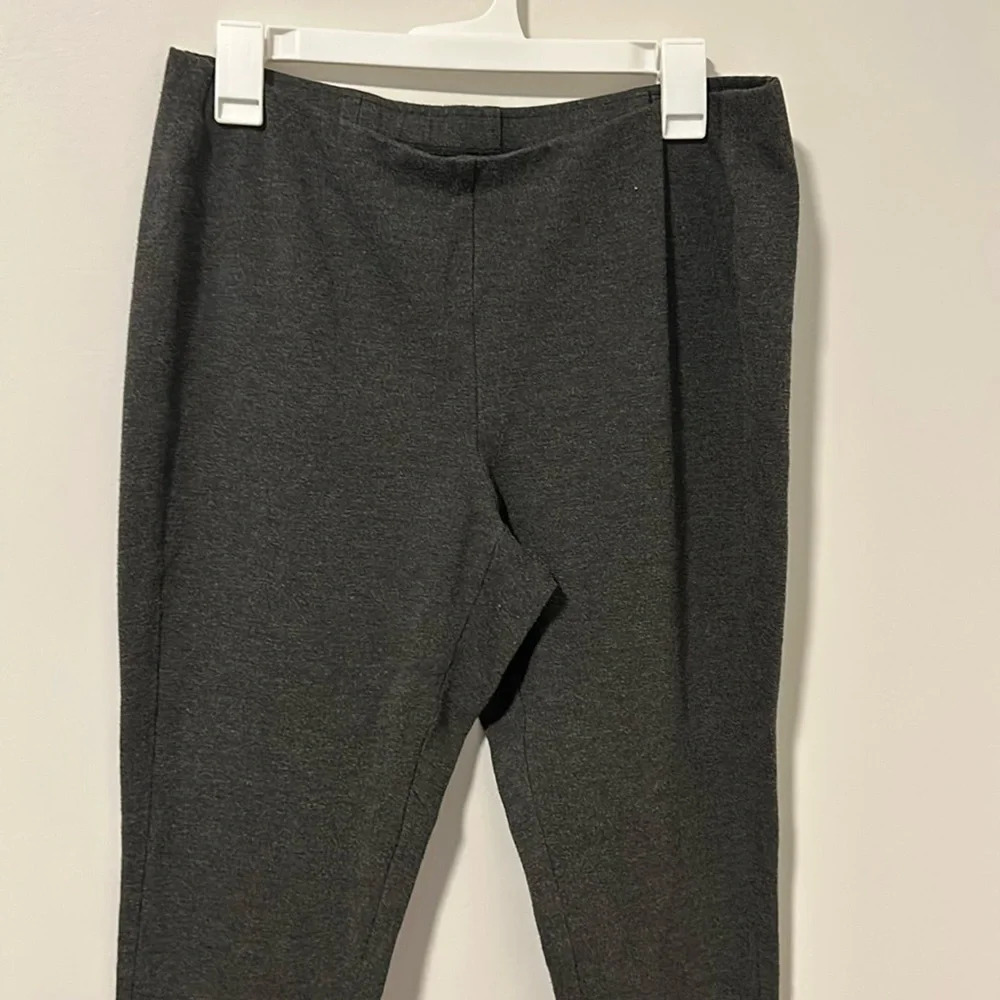 J Jill Ponte Leggings Gray Size Large